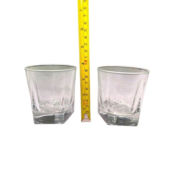 2 Vintage Dewars Glasses Scotch Whisky Low Ball Glass Rocks Libbey Duratuff - Picture 8 of 8
